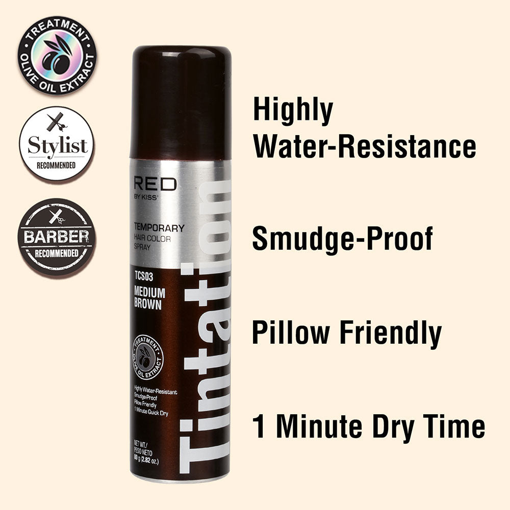Red By Kiss Tintation Color Spray (MEDIUM BROWN)