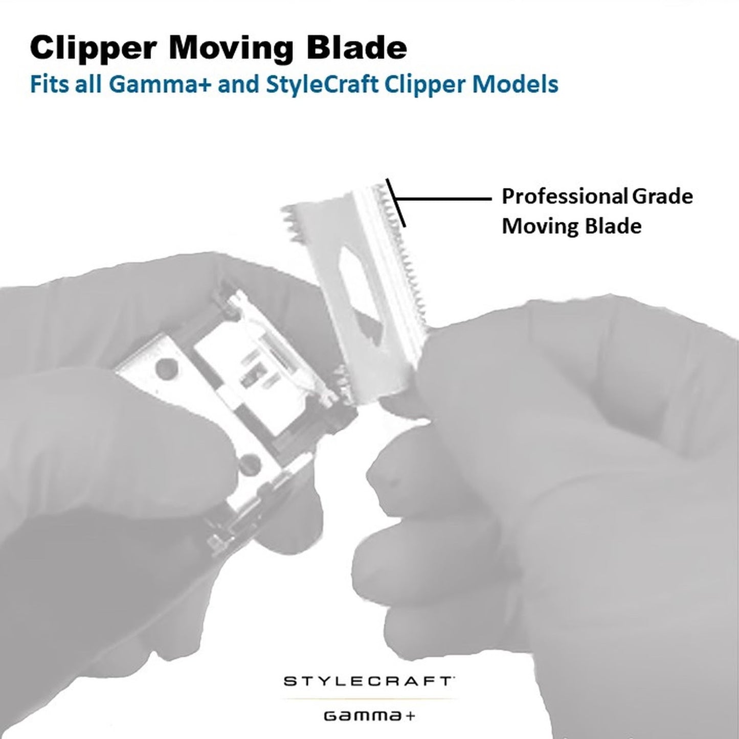 StyleCraft Moving Black Dimond Slim Deep Tooth Clipper Blade
