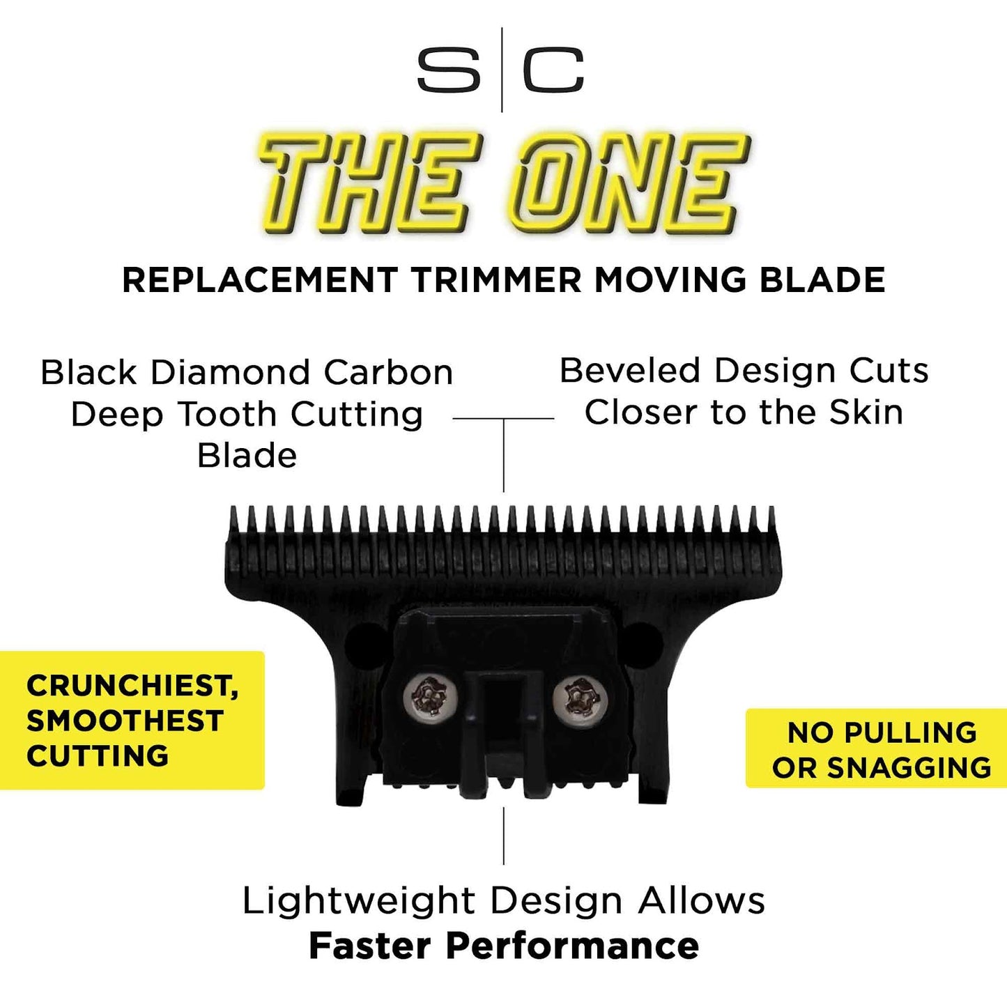 Stylecraft "The One" Black Dimond Carbon DLC Deep Tooth Moving/Cutter Trimmer Blade