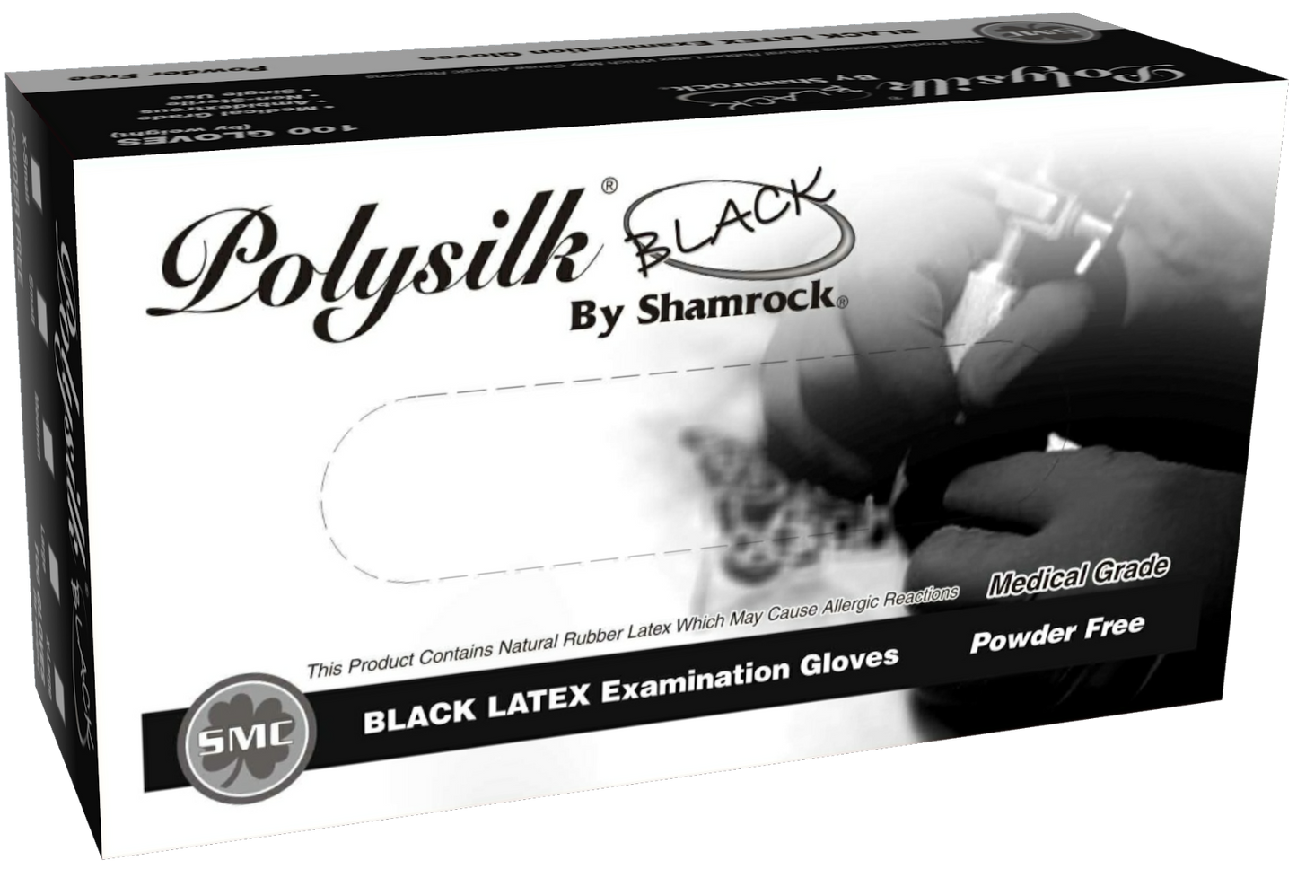 Polysilck Black Latex Gloves 5 Mil - Durable and Comfortable Protection