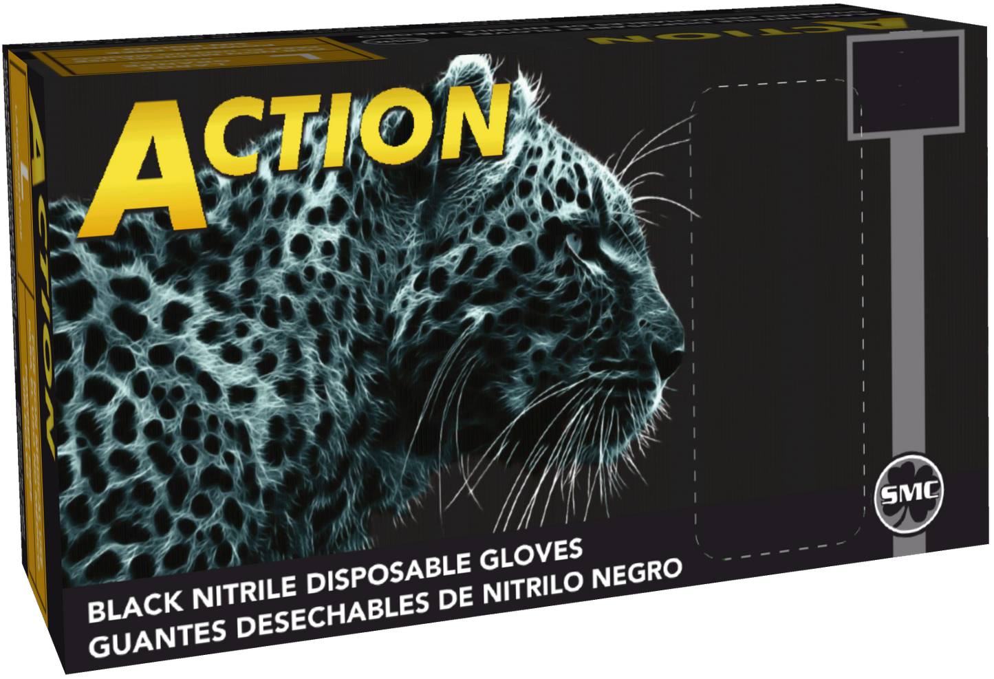 Action Black Nitrile Gloves 6 Mil - Heavy-Duty and Reliable Grip
