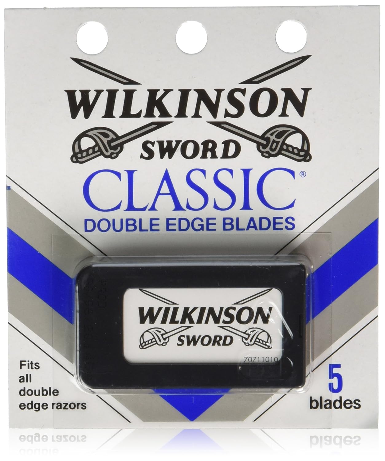 Wilkinson Sword Classic Stainless Steel Double Edge Razor Blades( 5 count)