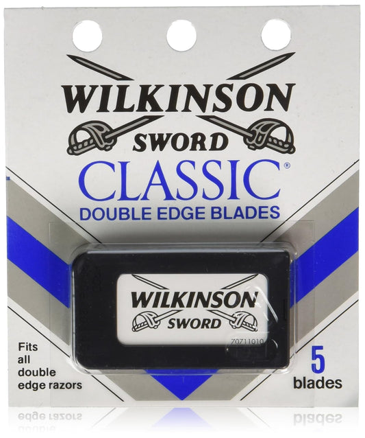 Wilkinson Sword Classic Stainless Steel Double Edge Razor Blades( 5 count)