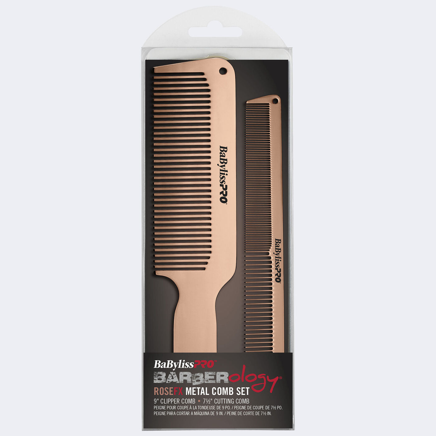 Babyliss ROSEFX Metal Comb 2-Pack